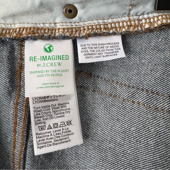 J CREW MID-RISE FLARE CROP BUTTON FLY JEANS SIZE 27 / 4 - Picture 5 of 8